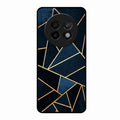 Midnight Gold Geometric Premium Glass Phone Case for Realme 13 Plus 5G