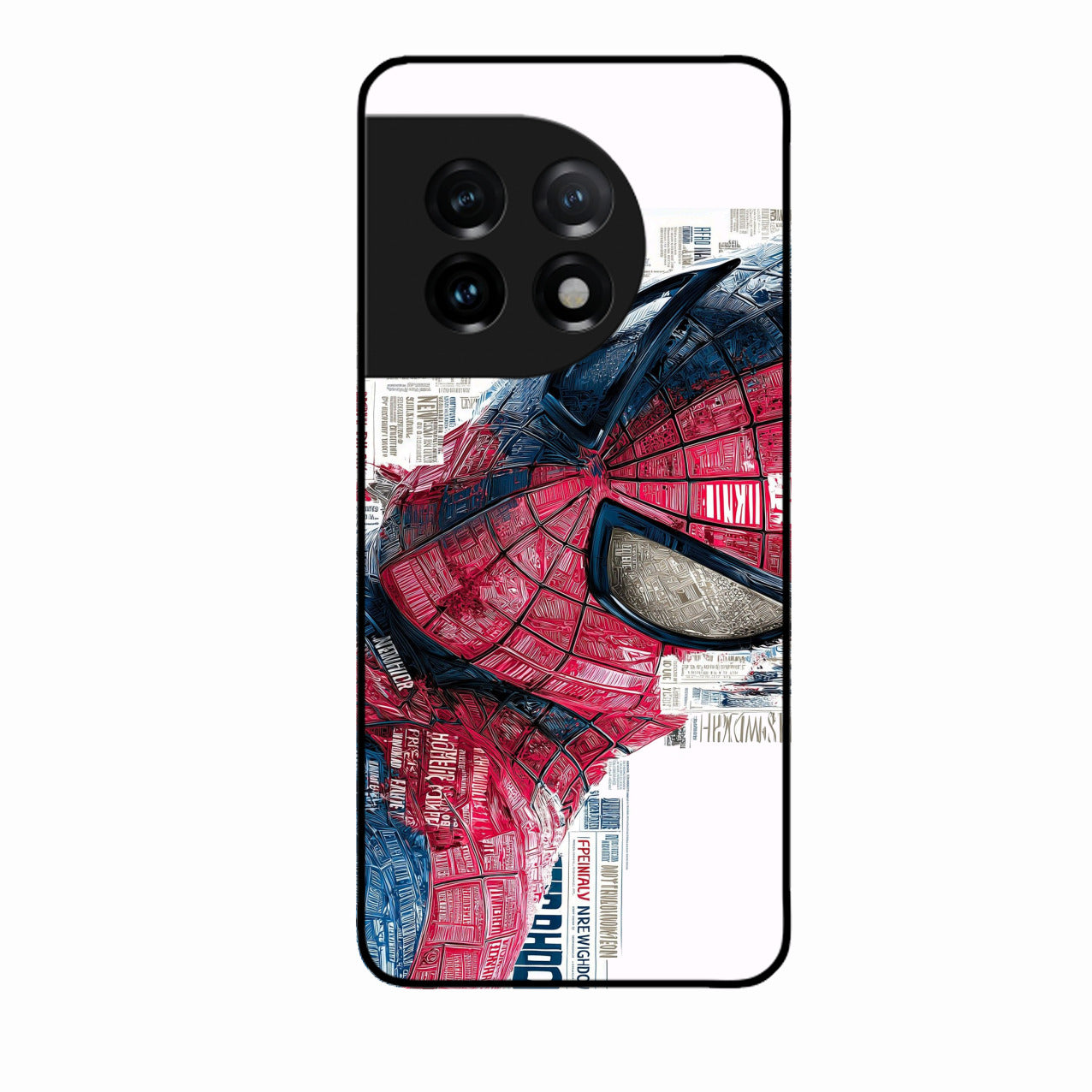 Red Blue Web Hero Glass Phone Cover for Oneplus 11 5G