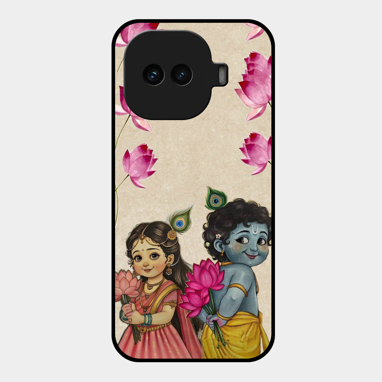 Krishna Eternal Lotus Glass Case for iQOO 15R 5G