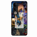 Eternal Radha Krishna Love Glass Phone Case for Vivo Y35