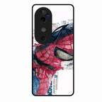 Red Blue Web Hero Glass Phone Cover for Vivo V40 Pro 5G