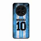 Blue Stripes Number 10 Football Glass Phone Case for Realme 13 Pro Plus 5G