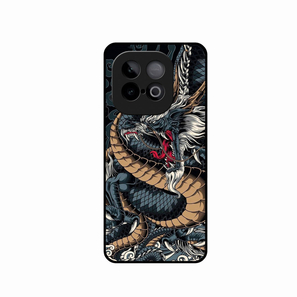 Midnight Dragon Glass Phone Case for iQOO Neo 10 5G
