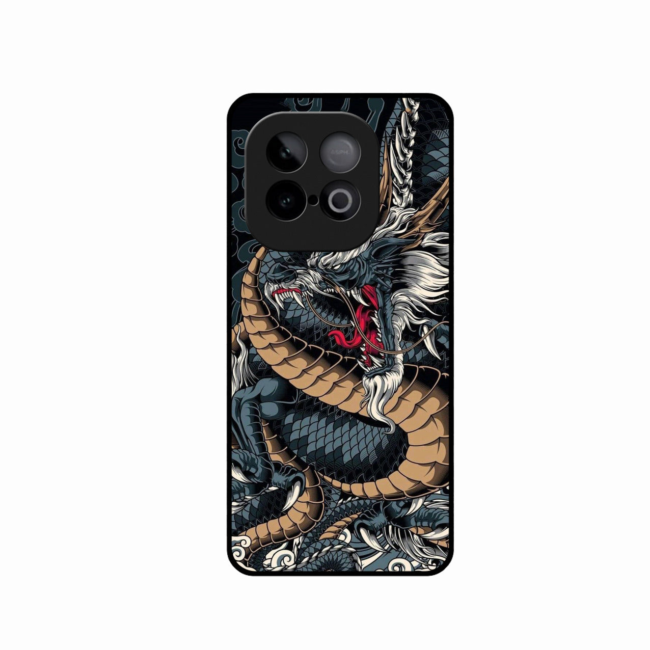 Midnight Dragon Glass Phone Case for iQOO Neo 10 5G