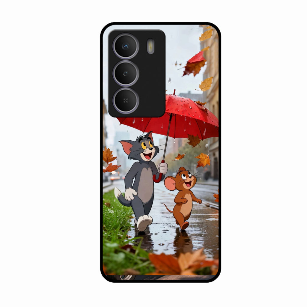 Rainy Day Cartoon Glass Phone Case for Realme P3 Lite 5G