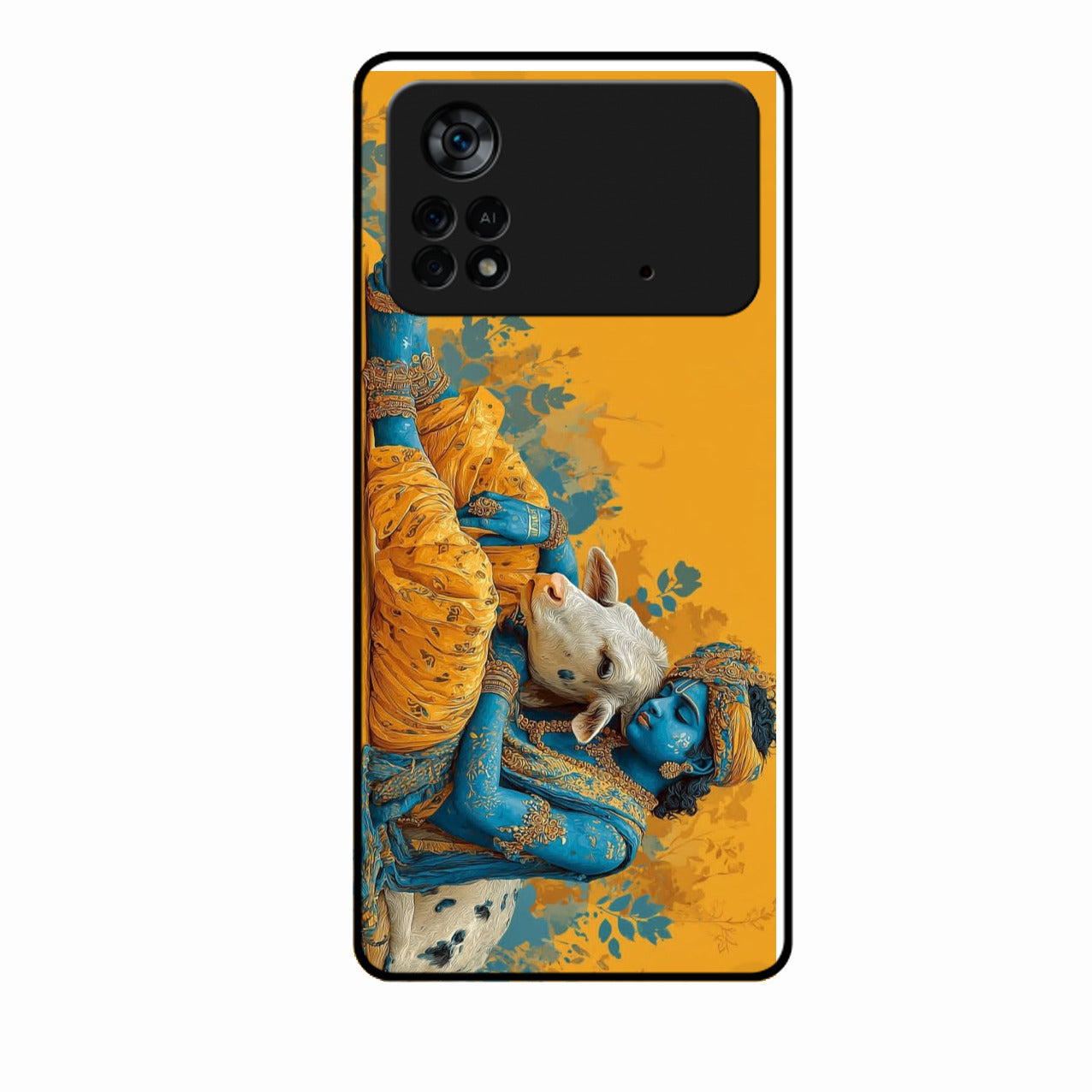 Divine Krishna Gopal Premium Glass Phone Case for Poco X4 Pro 5G