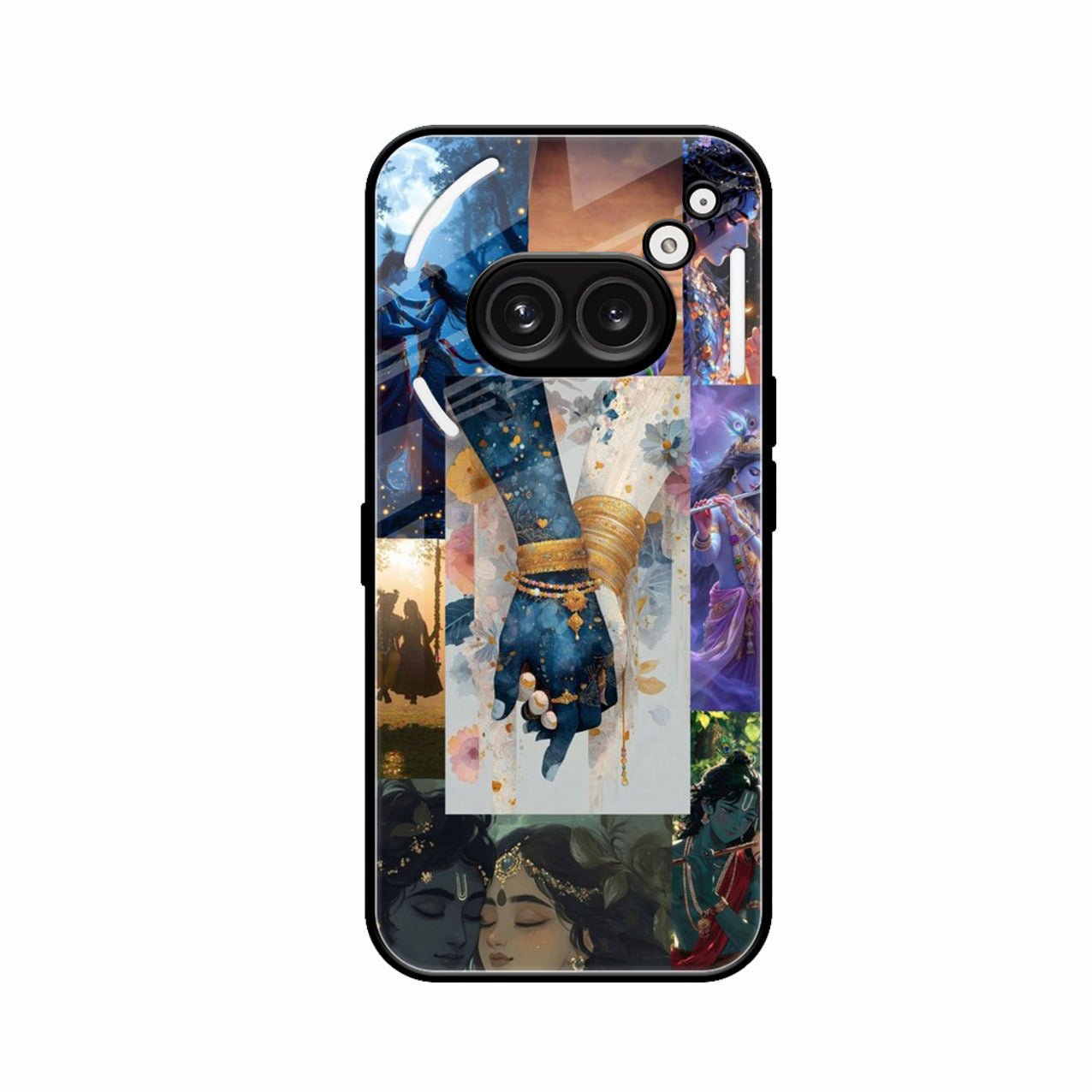 Eternal Radha Krishna Love Glass Phone Case for Nothing Phone 2a Plus