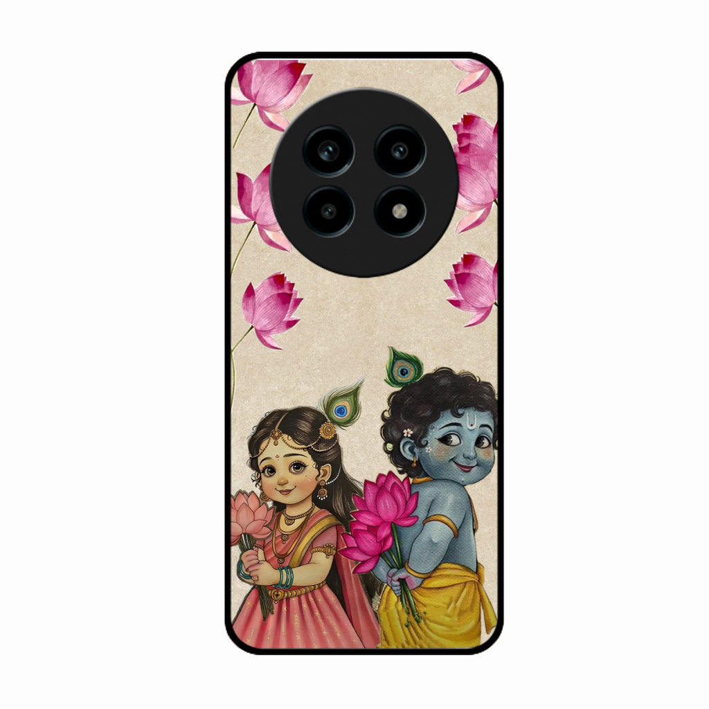 Krishna Eternal Lotus Glass Case for Realme 14 Pro Lite 5G