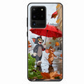 Rainy Day Cartoon Glass Phone Case for Samsung Galaxy S20 Ultra