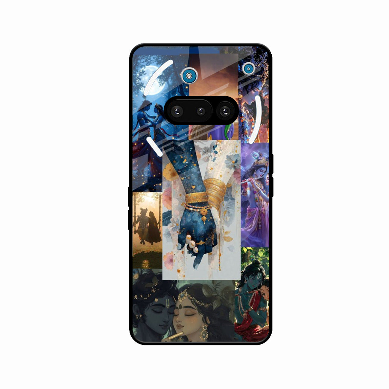 Eternal Radha Krishna Love Glass Phone Case for Nothing Phone 3a