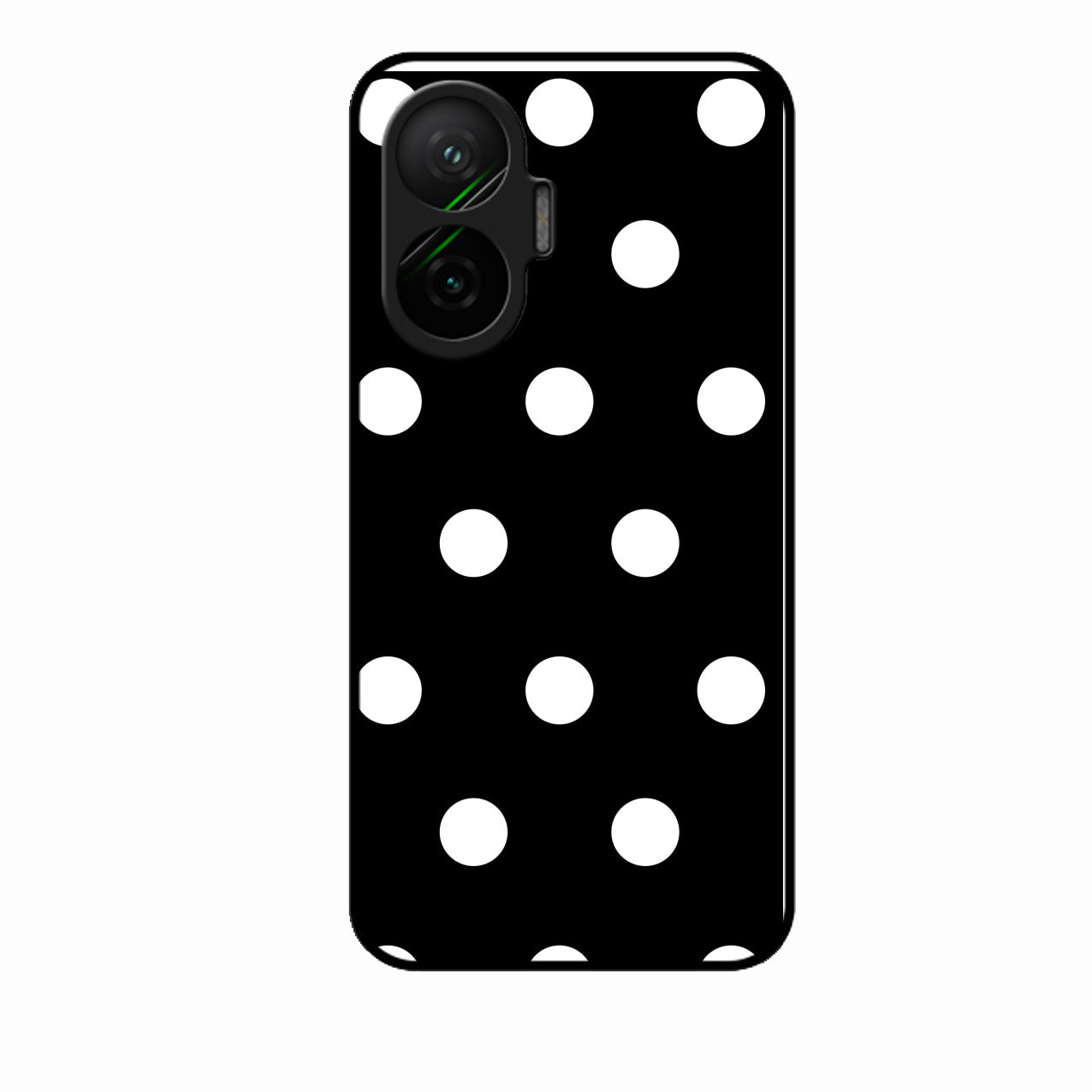 Classic Polka Dot Glass Phone Case for Poco F7 5G