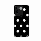 Classic Polka Dot Glass Phone Case for iQOO Z7 Pro 5G
