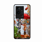 Rainy Day Cartoon Glass Phone Case for iQOO 11 5G