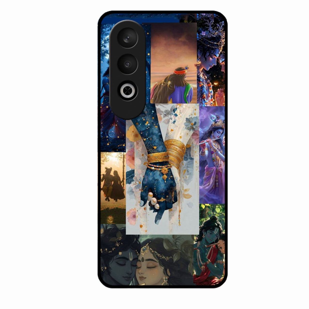 Eternal Radha Krishna Love Glass Phone Case for Oneplus Nord Ce 4 5G