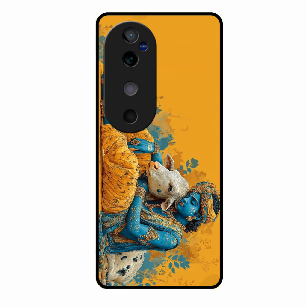 Divine Krishna Gopal Premium Glass Phone Case for Vivo V40 5G