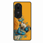 Divine Krishna Gopal Premium Glass Phone Case for Vivo V40 5G