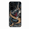 Midnight Dragon Glass Phone Case for Vivo X200 Fe 5G