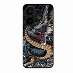 Midnight Dragon Glass Phone Case for Vivo X200 Fe 5G