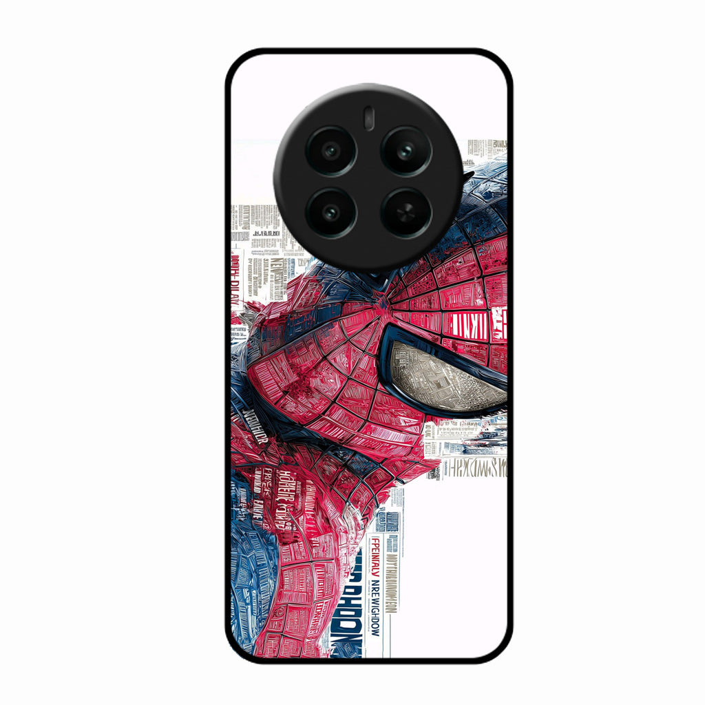 Red Blue Web Hero Glass Phone Cover for Realme Narzo 70 Pro 5G