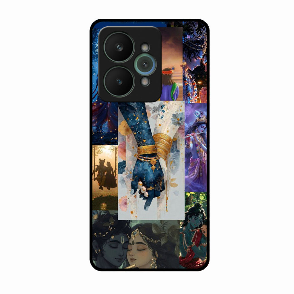 Eternal Radha Krishna Love Glass Phone Case for Realme 15 5G