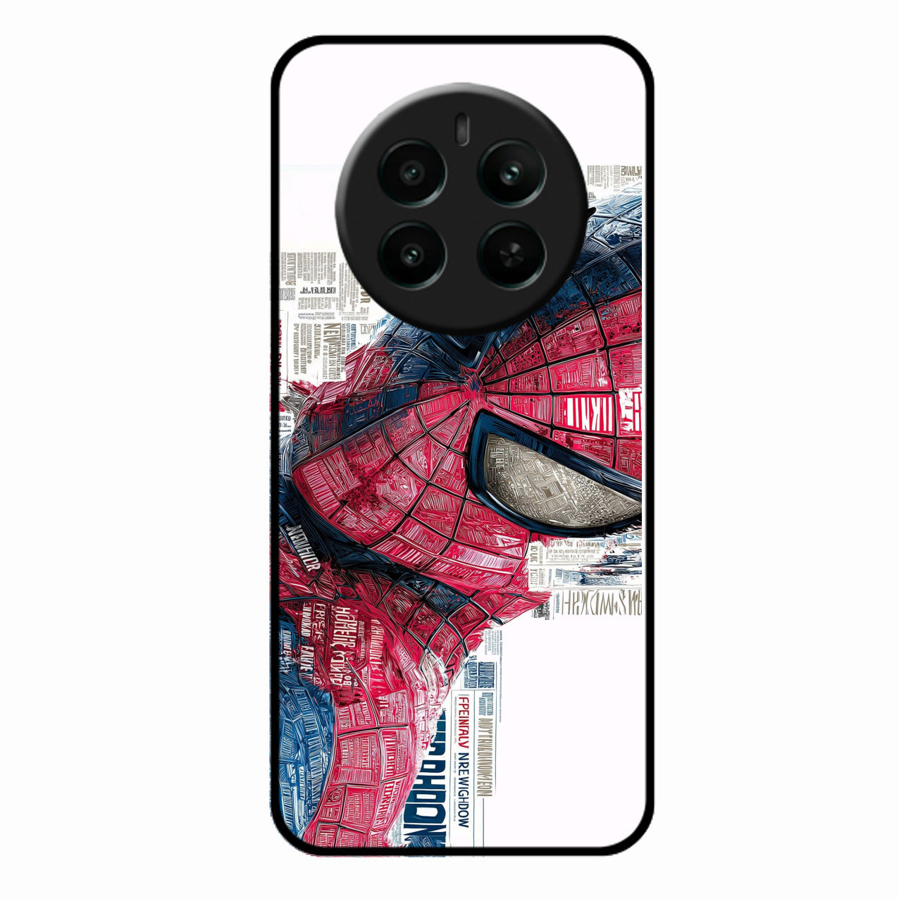 Red Blue Web Hero Glass Phone Cover for Realme 12 Plus 5G