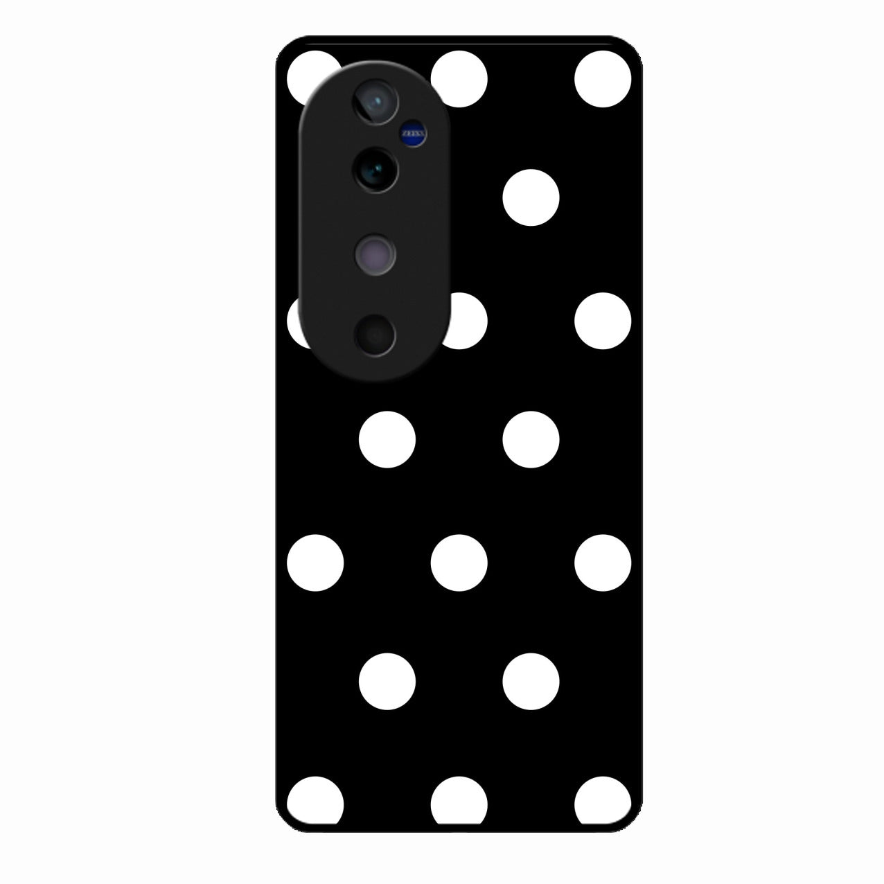 Classic Polka Dot Glass Phone Case for Vivo V40 Pro 5G