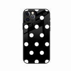 Classic Polka Dot Glass Phone Case for iPhone 13 Pro