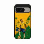 Golden Striker Glass Phone Case for Google Pixel 9 5G