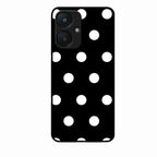Classic Polka Dot Glass Phone Case for Redmi 13C 5G