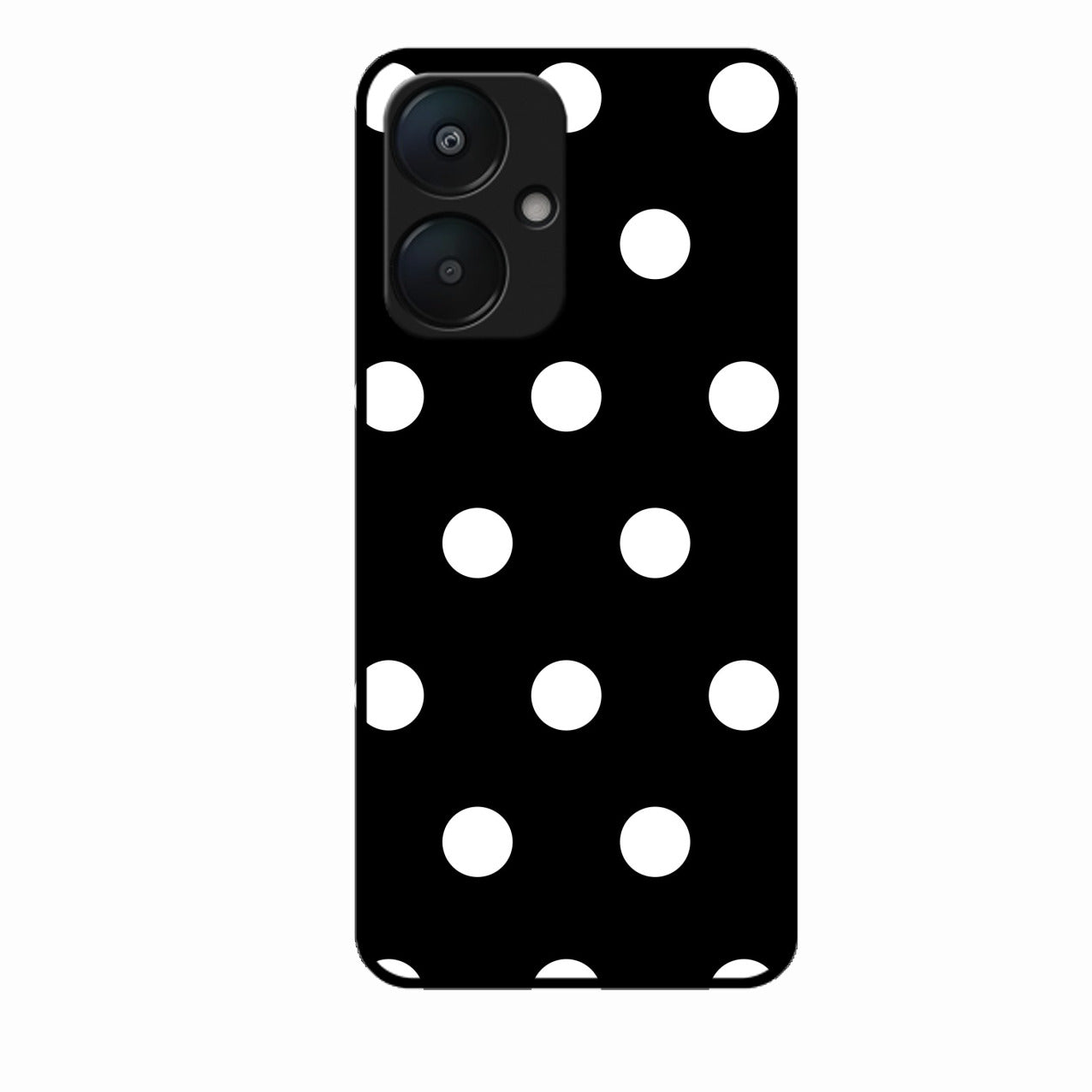 Classic Polka Dot Glass Phone Case for Redmi 13C 5G