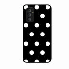 Classic Polka Dot Glass Phone Case for Samsung Galaxy F23 5G