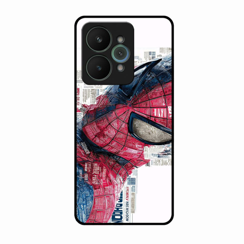 Red Blue Web Hero Glass Phone Cover for Realme 15 5G - ShopOnCliQ