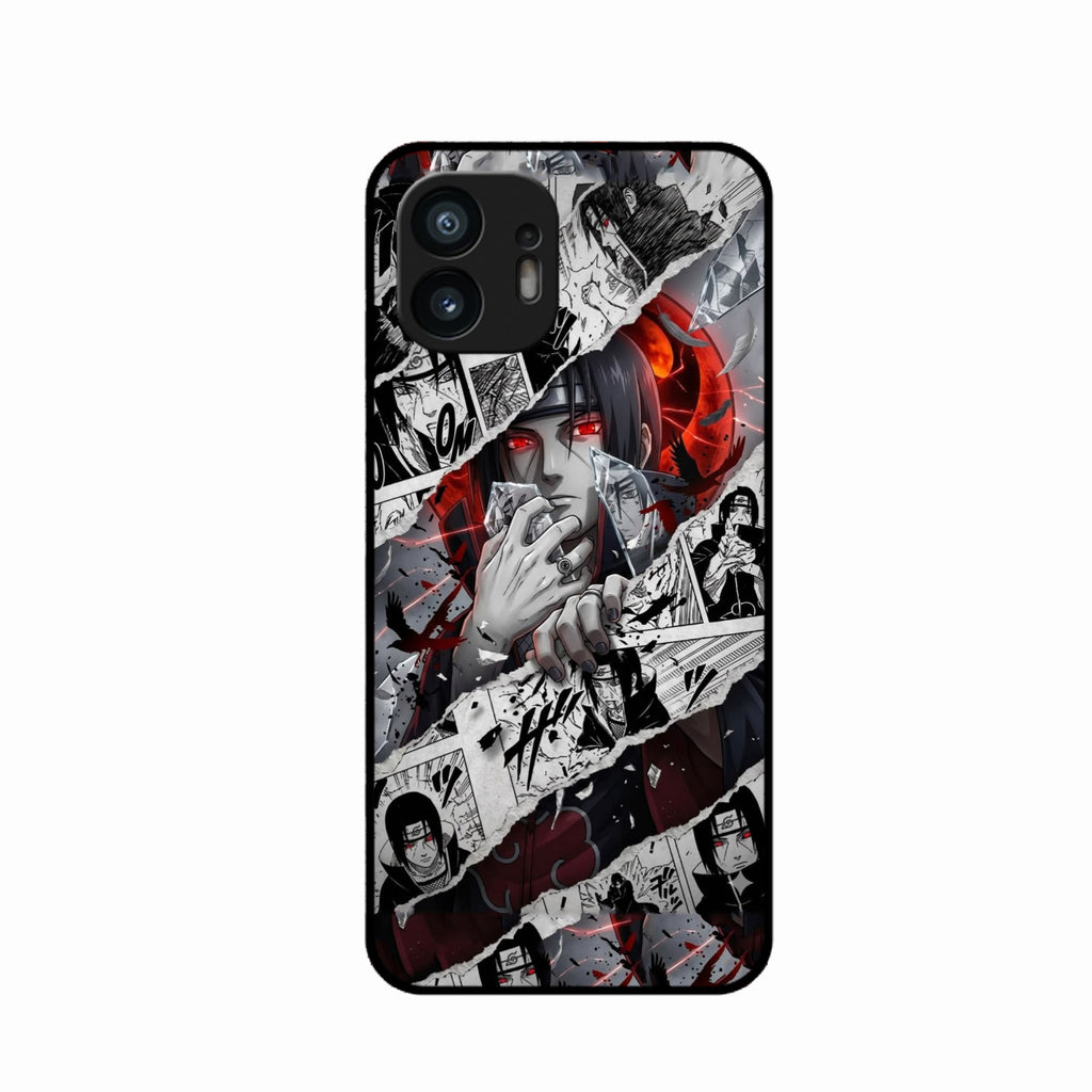 Itachi Uchiha Manga Collage Glass Phone Case for Nothing Phone 2