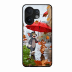 Rainy Day Cartoon Glass Phone Case for Vivo V60 5G