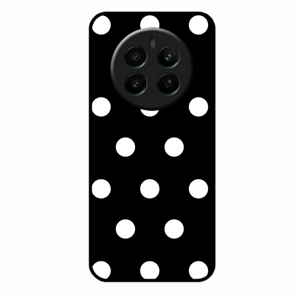Classic Polka Dot Glass Phone Case for Realme 12 Plus 5G