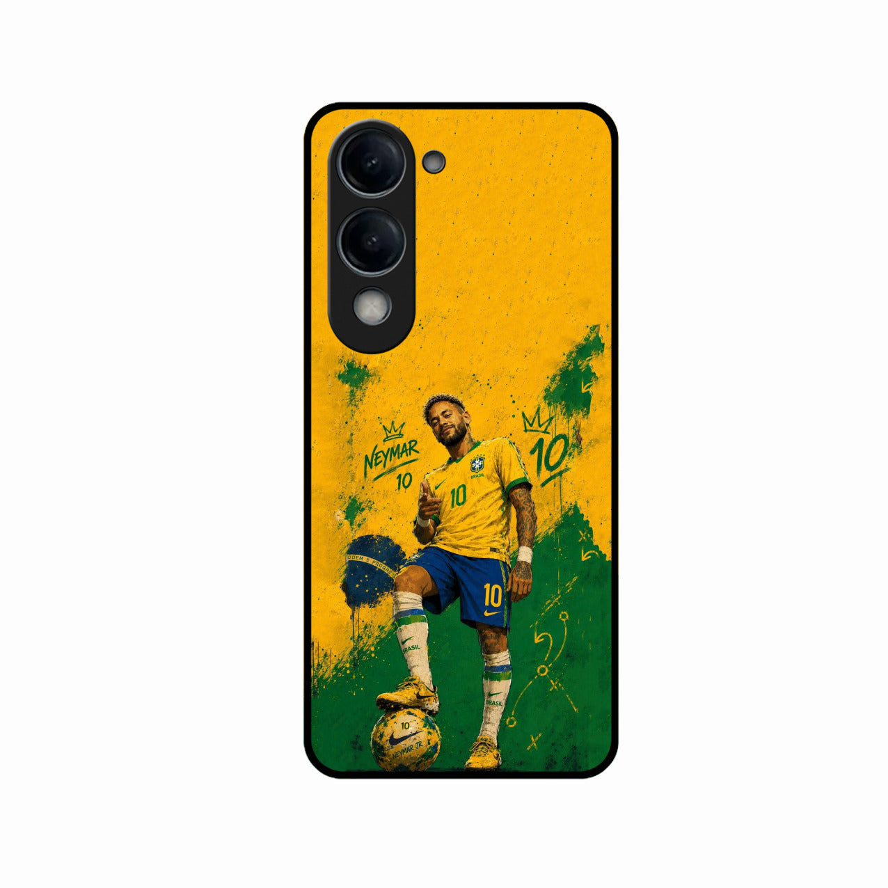 Golden Striker Glass Phone Case for iQOO Z10 Lite