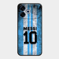 Blue Stripes Number 10 Football Glass Phone Case for Oppo F33 Pro 5G