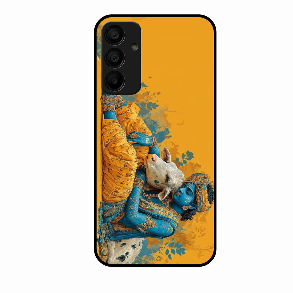 Divine Krishna Gopal Premium Glass Phone Case for Samsung Galaxy M15 5G