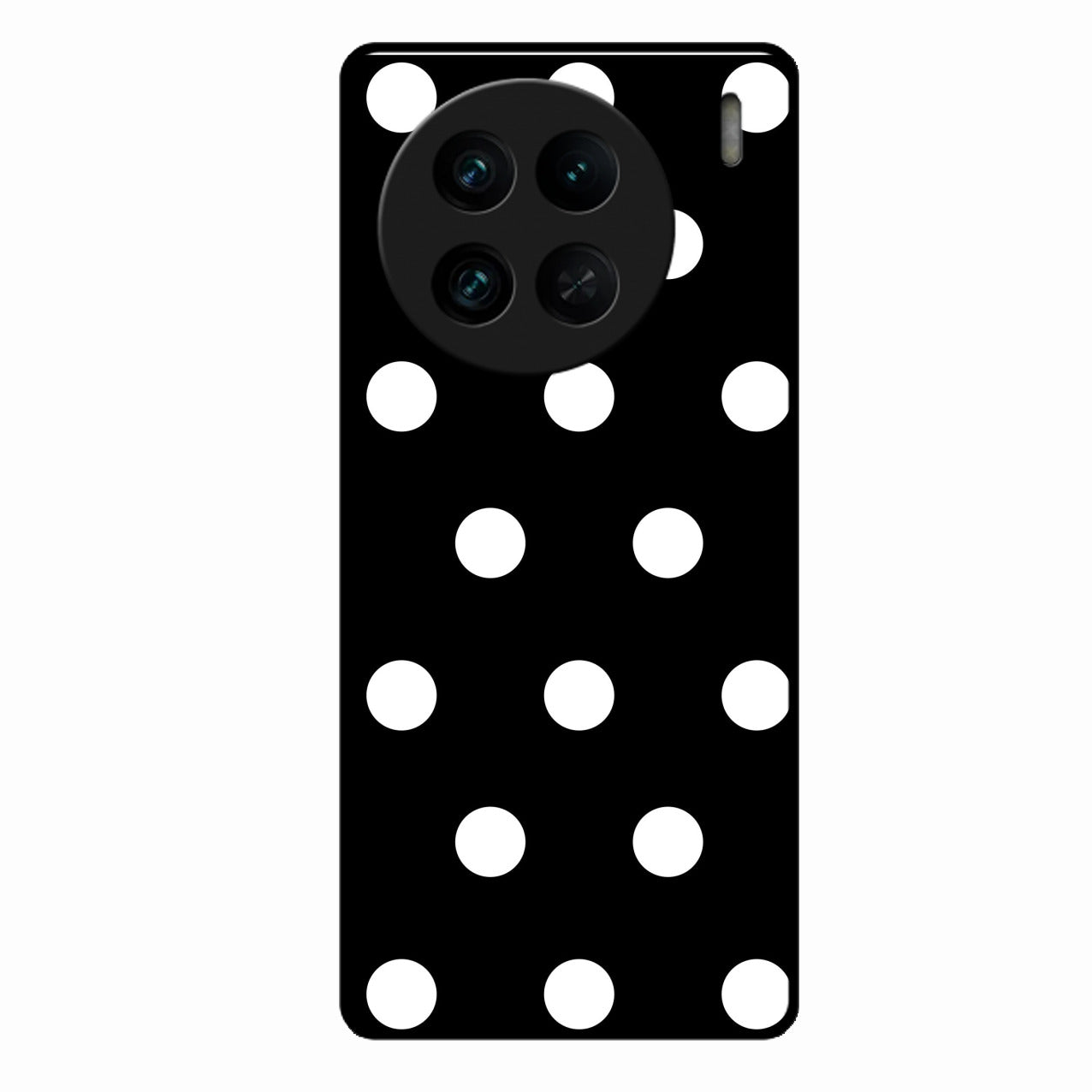Classic Polka Dot Glass Phone Case for Vivo X90 Pro 5G