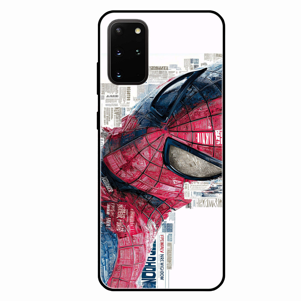 Red Blue Web Hero Glass Phone Cover for Samsung Galaxy S20 Plus