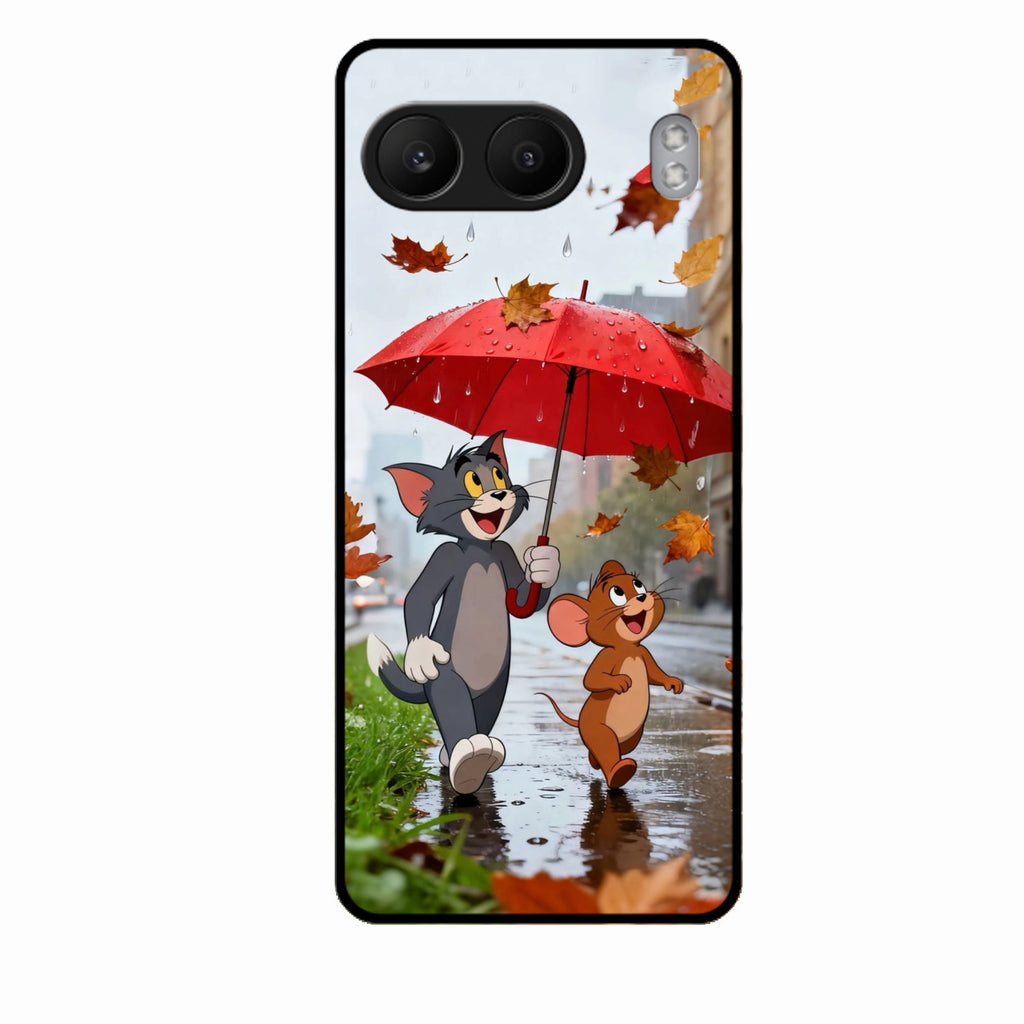 Rainy Day Cartoon Glass Phone Case for Oneplus Nord 4 5G