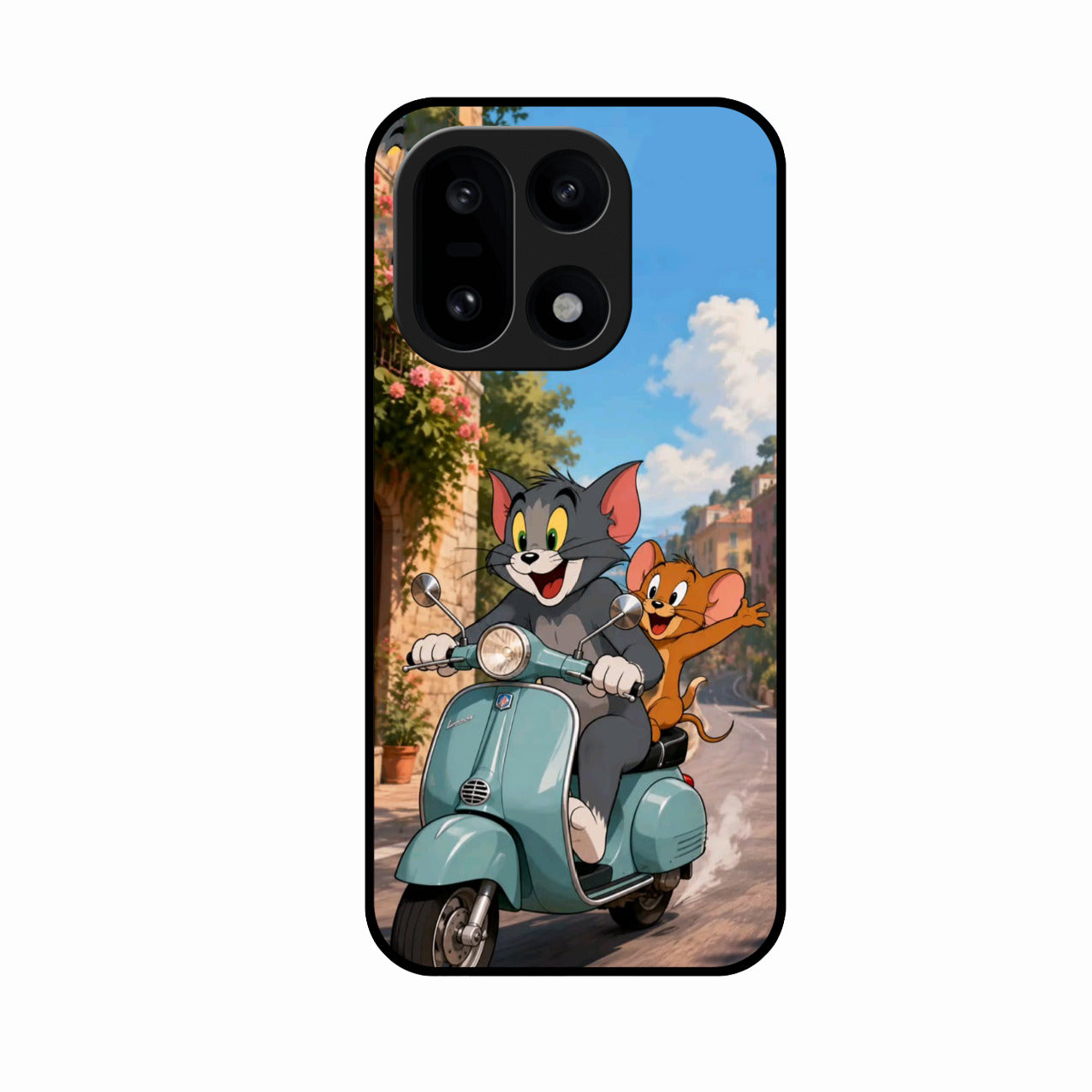 Cartoon Scooter Adventure Premium Glass Phone Case for OnePlus 15 5G