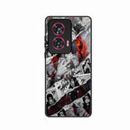 Itachi Uchiha Manga Collage Glass Phone Case for Motorola G96 5G