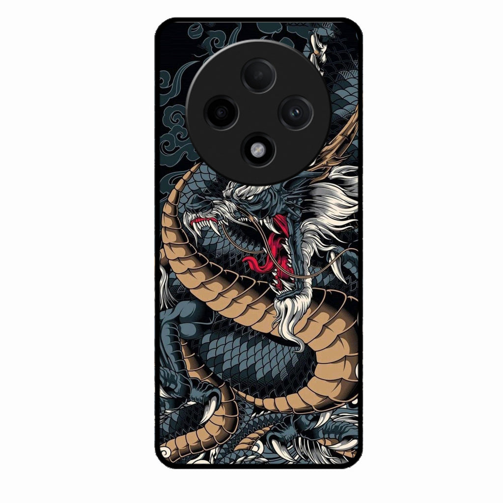 Midnight Dragon Glass Phone Case for Oppo F27 Pro Plus 5G