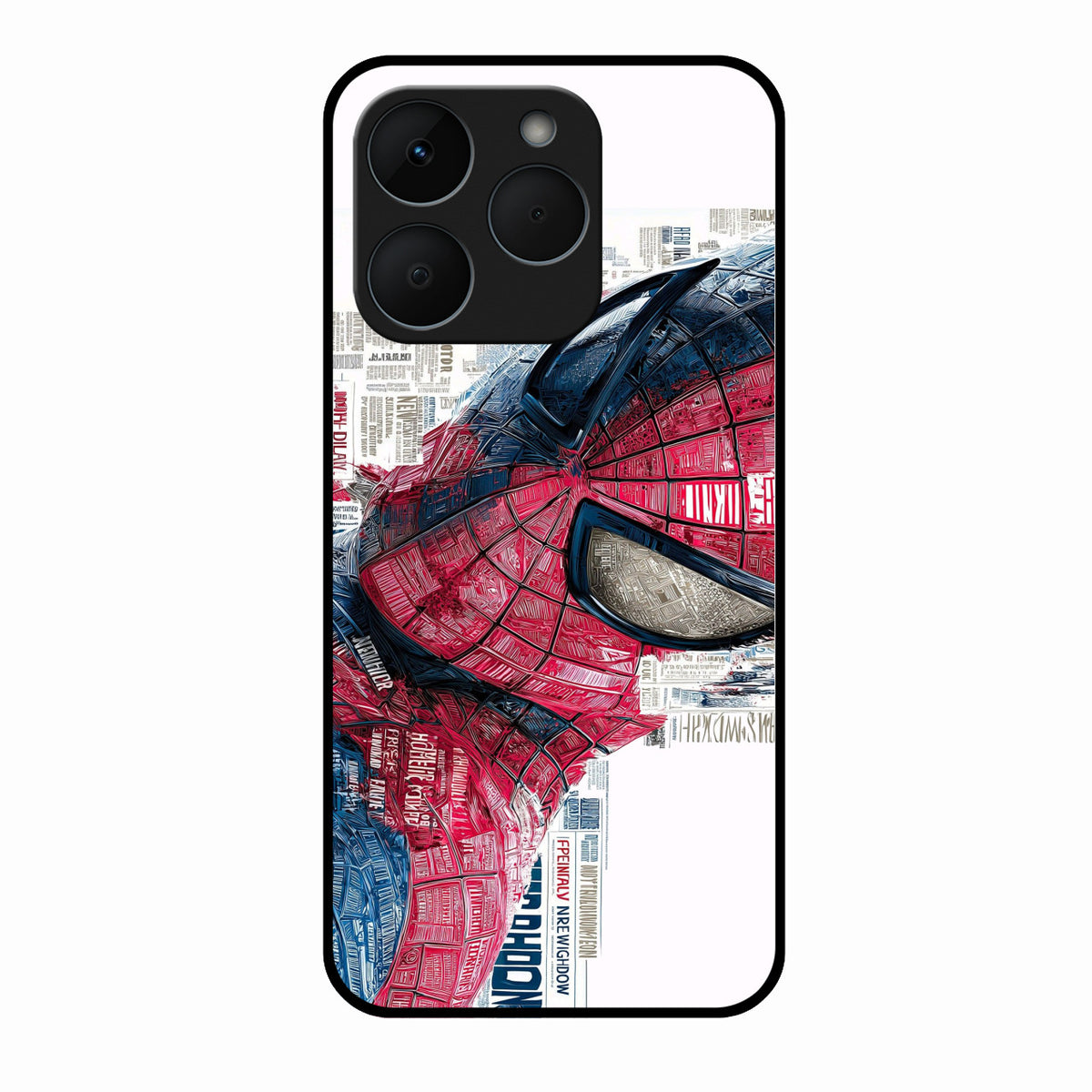Red Blue Web Hero Glass Phone Cover for Realme 15T 5G - ShopOnCliQ