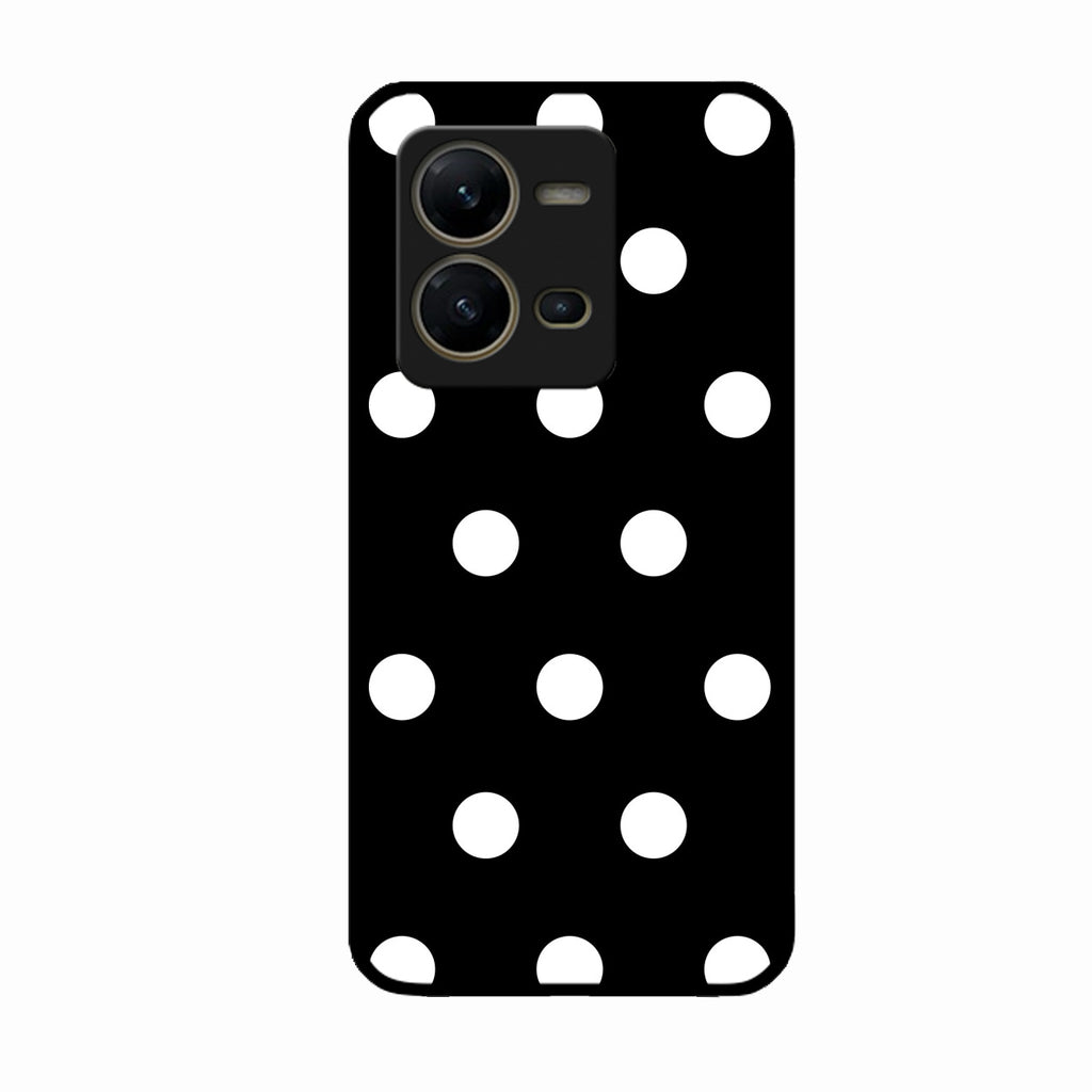 Classic Polka Dot Glass Phone Case for Vivo V25 5G