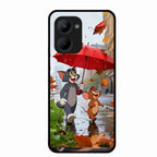Rainy Day Cartoon Glass Phone Case for Realme C33 2023