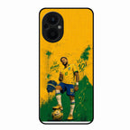 Golden Striker Glass Phone Case for Oppo F21 Pro 5G