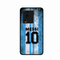 Blue Stripes Number 10 Football Glass Phone Case for iQOO Neo 7 Pro 5G