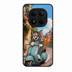 Cartoon Scooter Adventure Premium Glass Phone Case for Redmi Note 15 Pro 5G